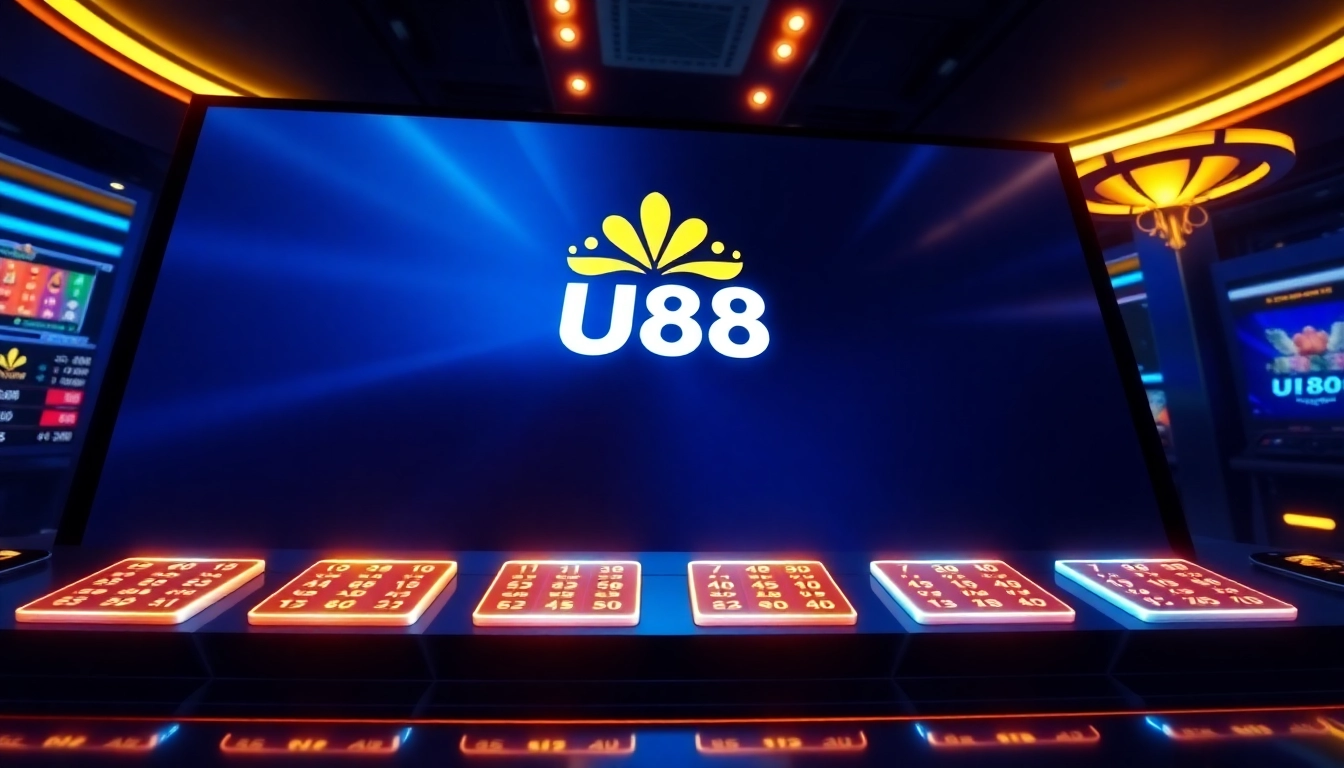 Engaging UU88 online casino platform with vibrant visuals, modern interface, and inviting user experience for online gaming enthusiasts.