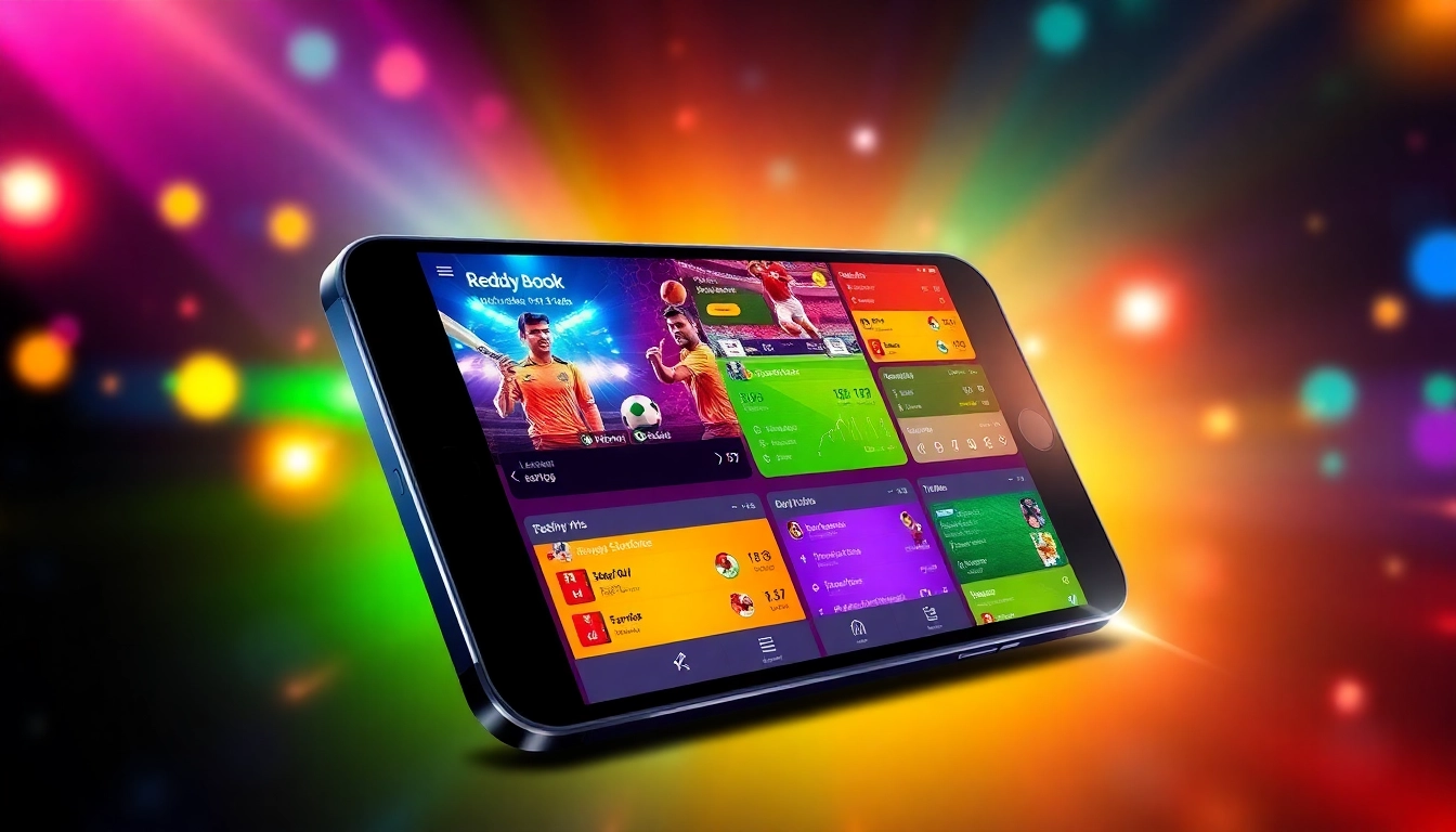 Reddy Book betting platform on a smartphone showcasing live sports odds and betting options, highlighting ease of use and security for Indian users.