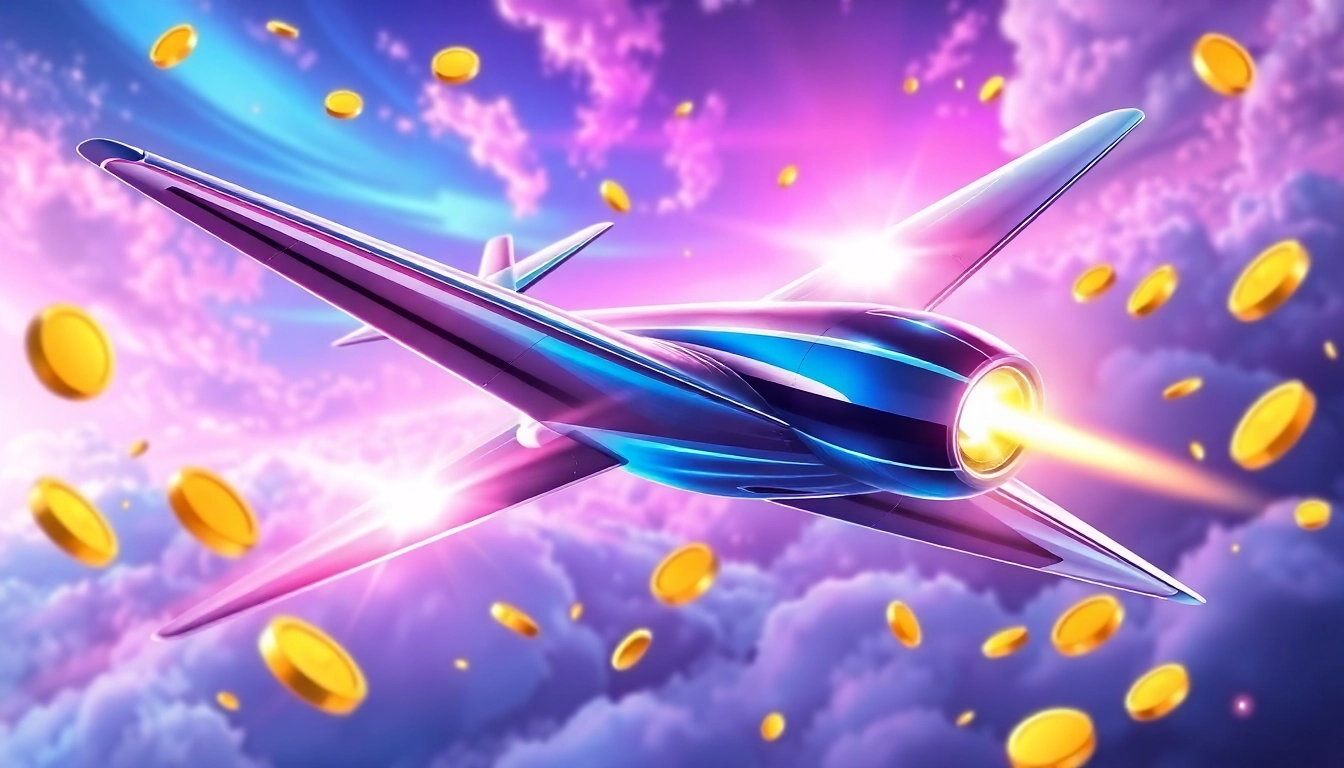 The Aviator game featured on a screen with a pilot plane soaring through colorful skies, emphasizing skill and high rewards in online gaming.