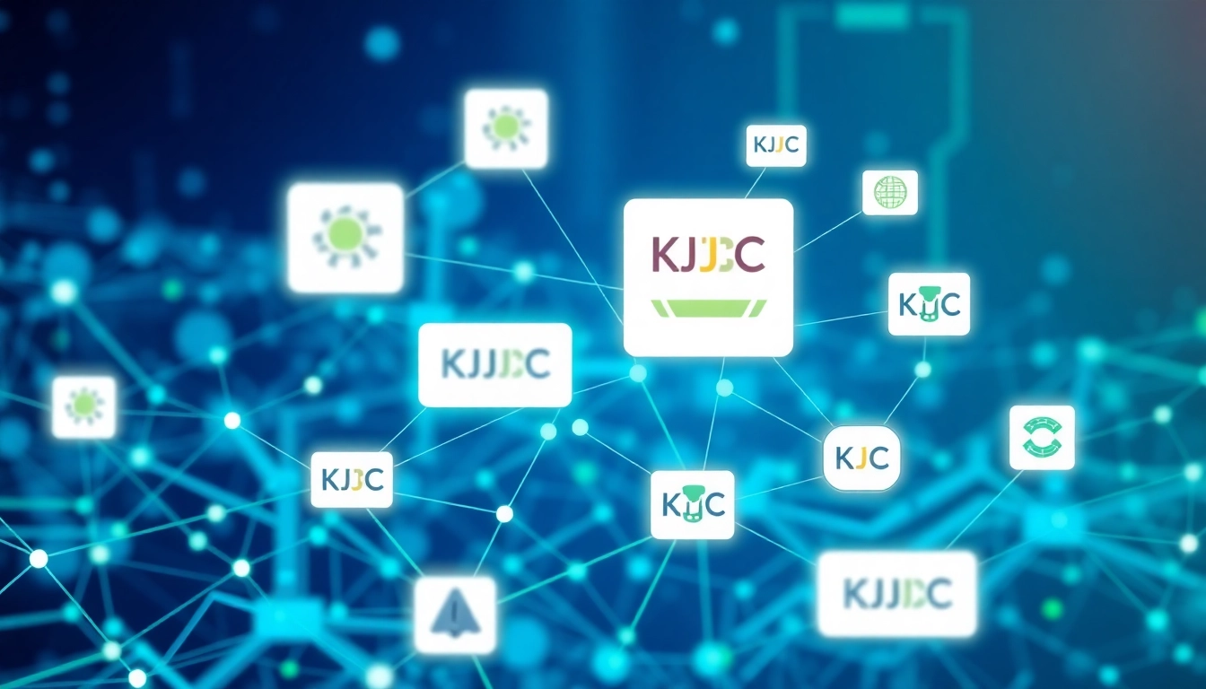 KJC digital ecosystem with interconnected platforms showcasing innovation and global reach for enhanced online entertainment experience.