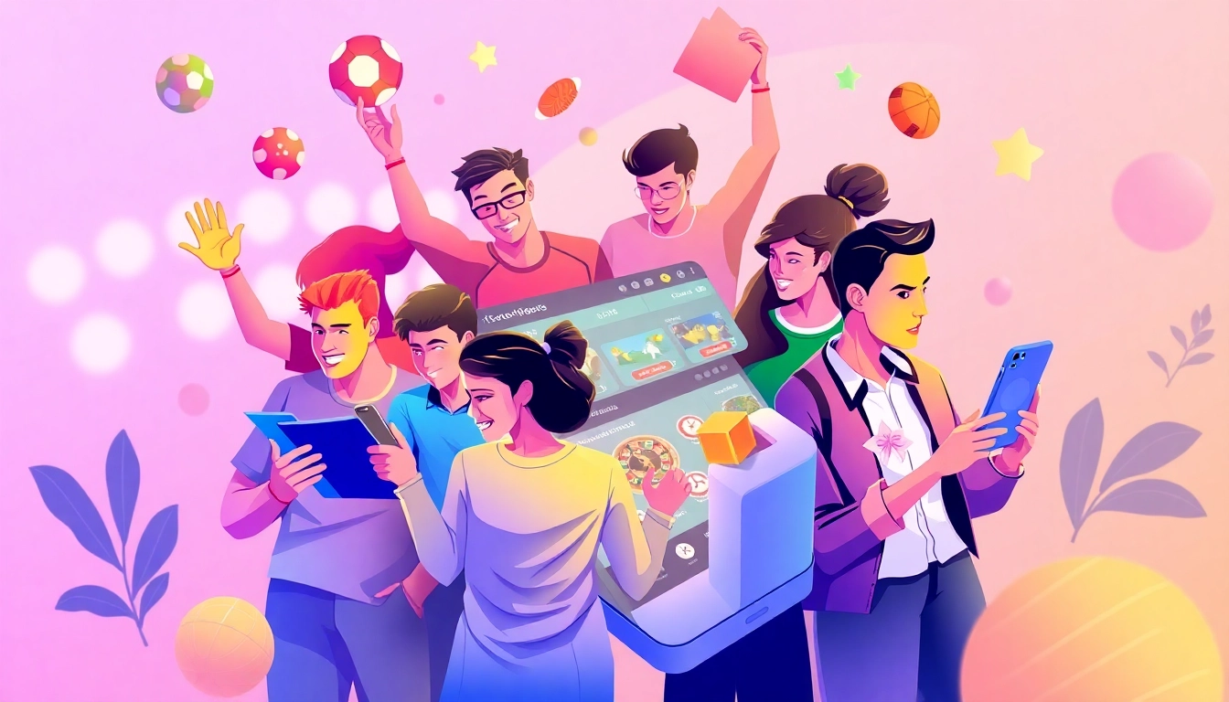Skyexchange online betting platform featuring vibrant action with users placing bets on sports and casino games through mobile devices for easy access and secure gameplay.