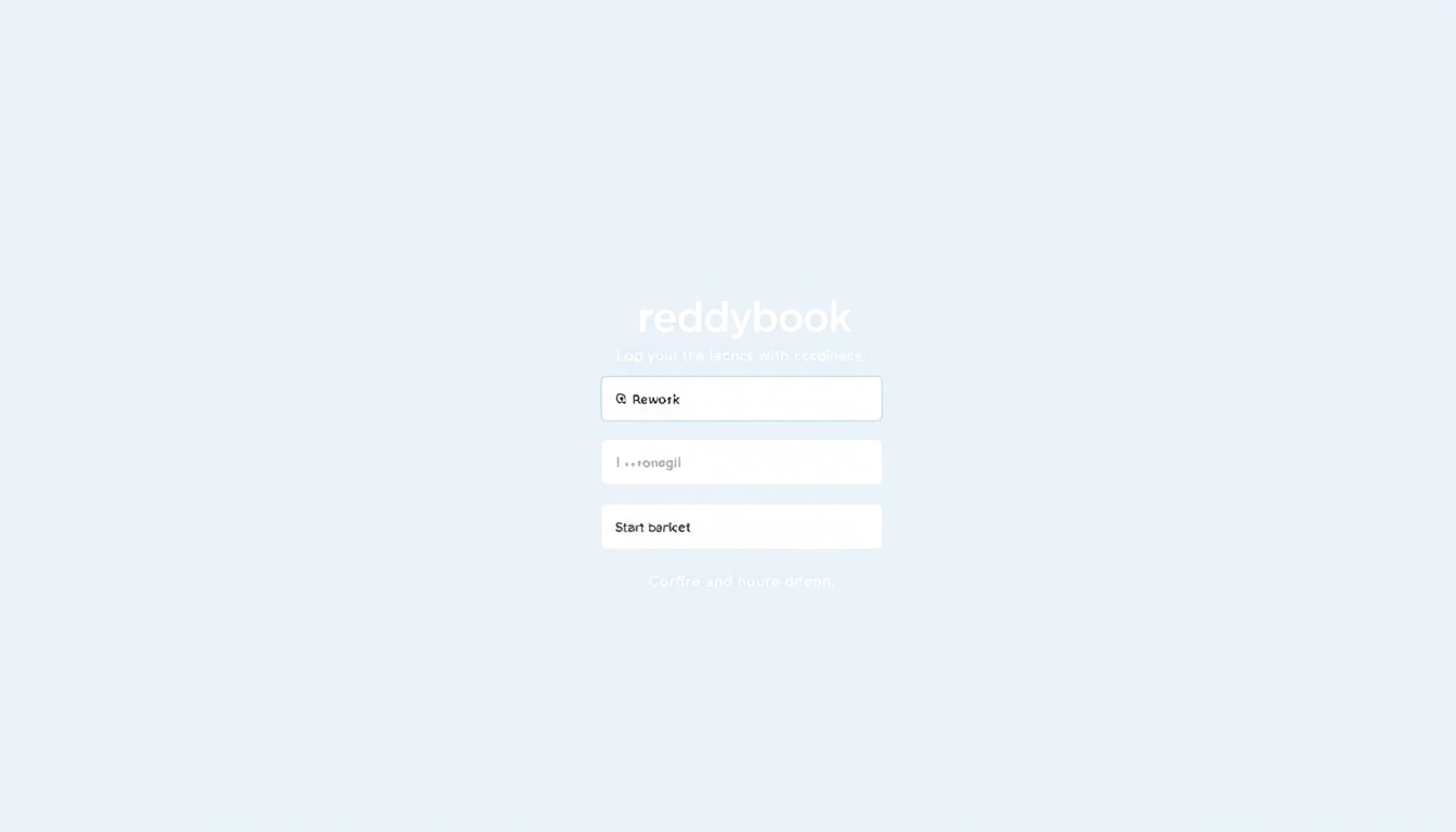 Secure Reddybook login page interface with simple form and trust-enhancing design for easy access
