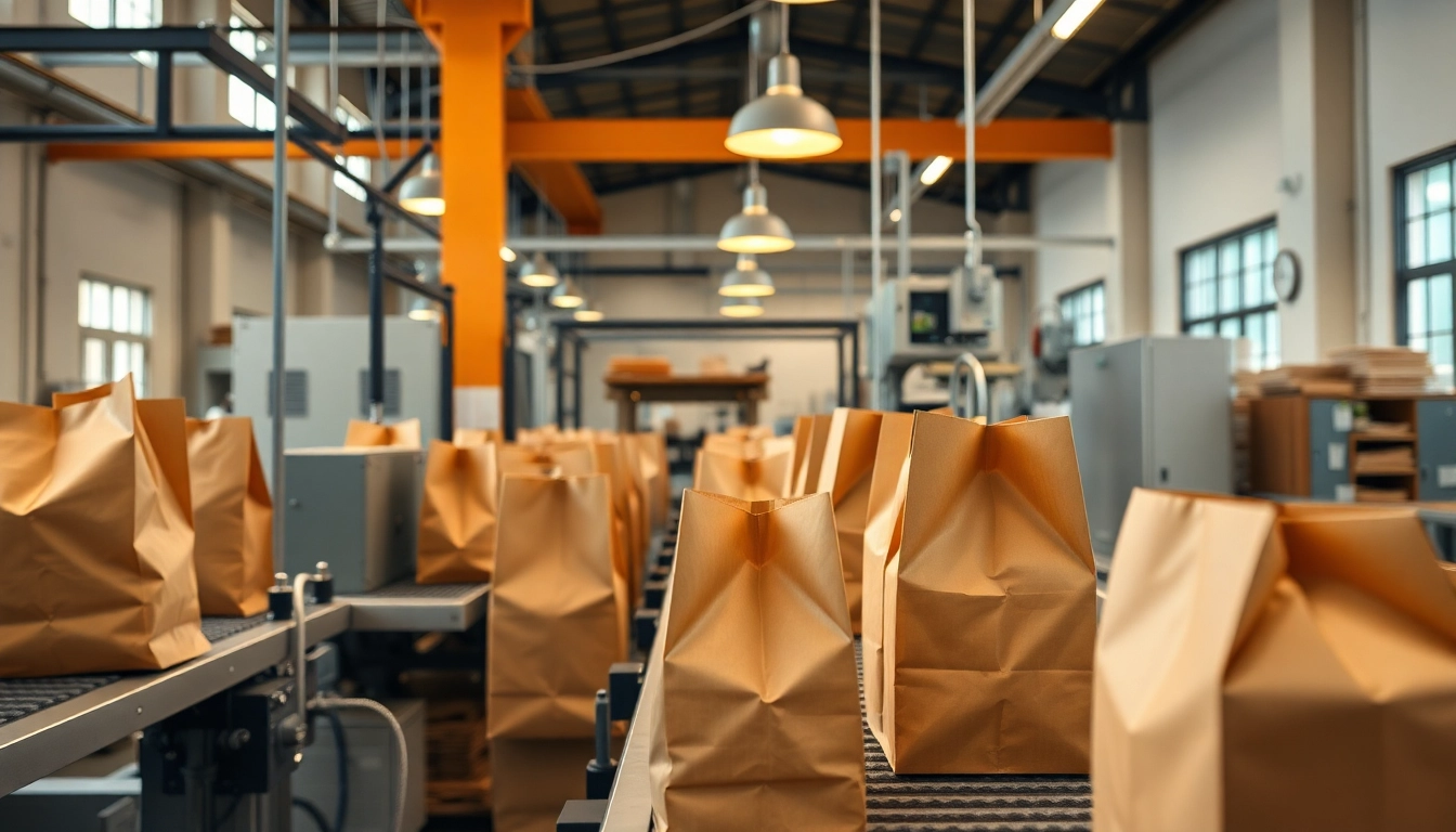 High-quality torba papierowa being produced on an advanced manufacturing line, showcasing