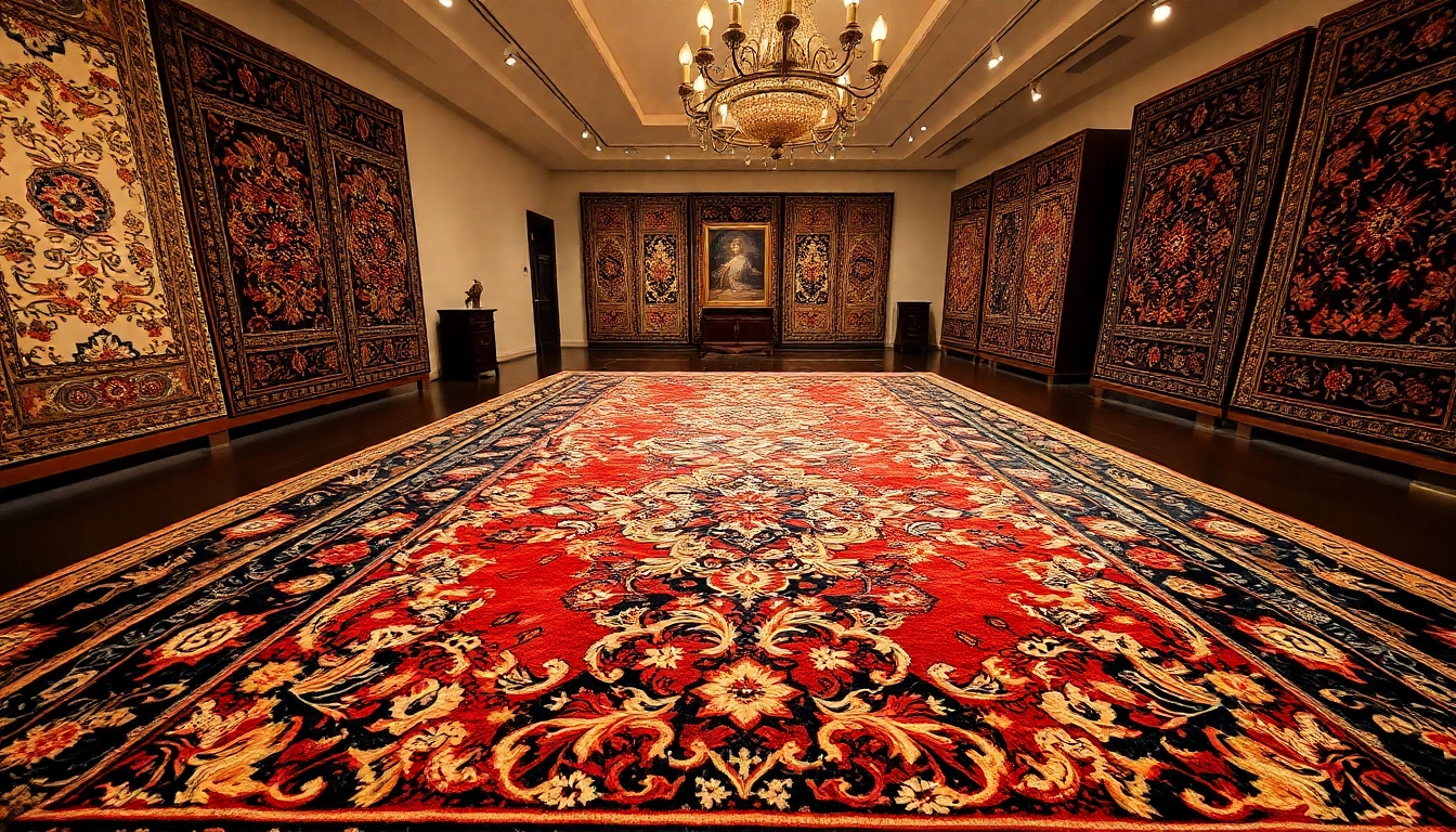 This Tappeto persiano Milano showcases a detailed, handwoven Persian carpet with floral motifs,