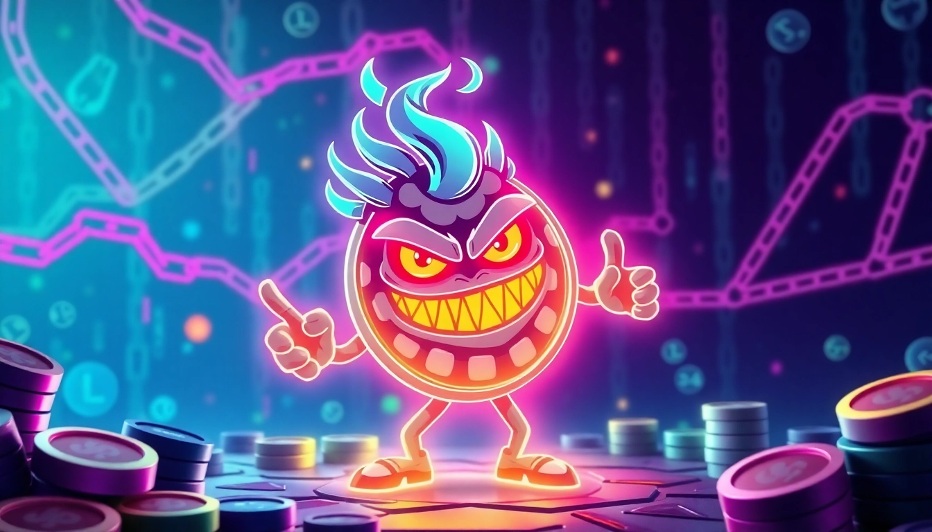 Bold Angry Pepe Fork Token representing defiant meme coin with vibrant colors and gaming themes