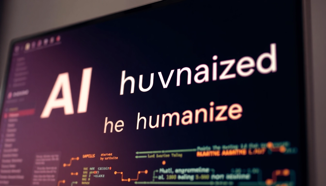 Humanizer tool transforming AI text into natural human writing for seamless communication